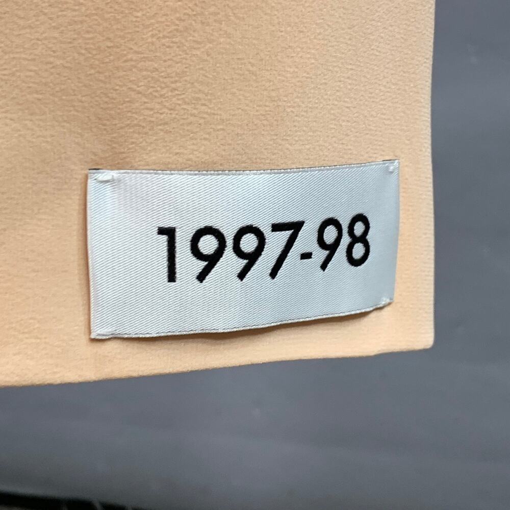 DOLCE & GABBANA SS23 1997-98 Re-issue Size 6 Beige Silk Blend Pencil Long Skirt - Picture 3 of 7